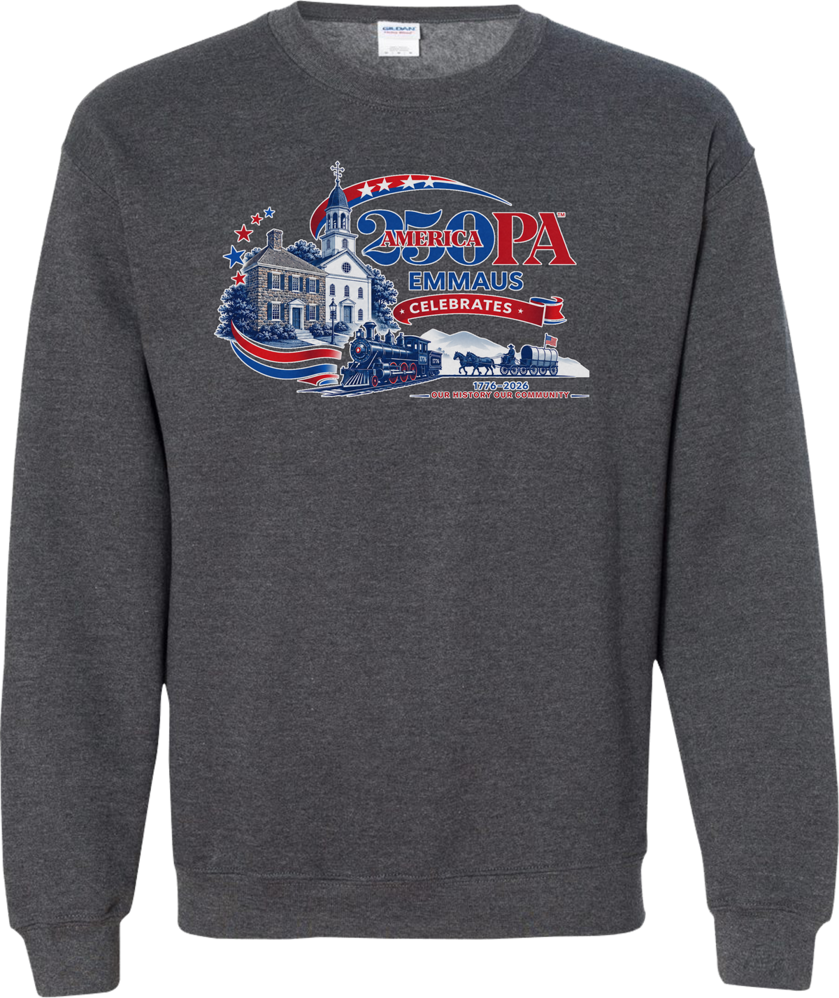 Emmaus 250th Celebration Emmaus Heritage Crewneck Sweatshirt