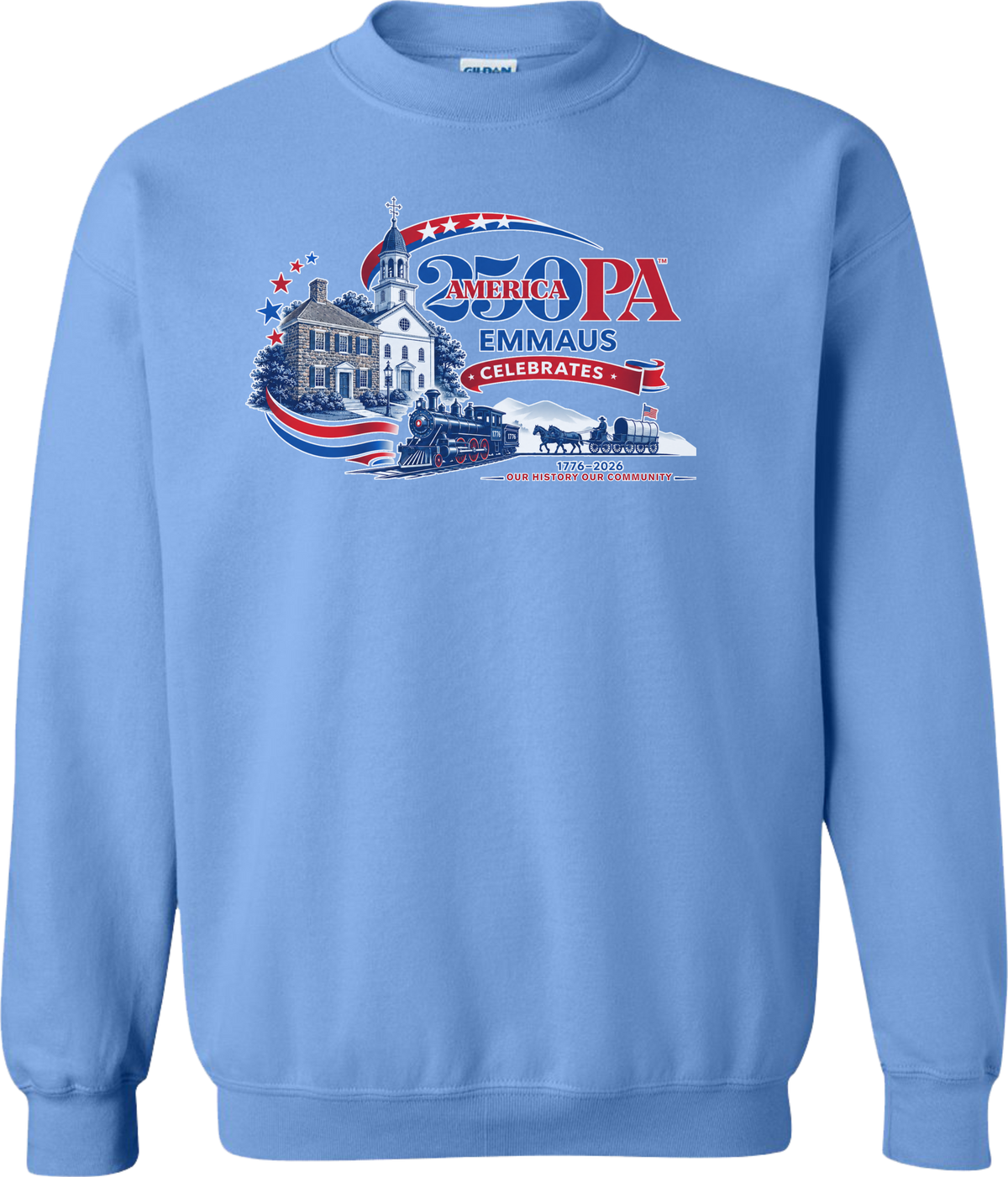 Emmaus 250th Celebration Emmaus Heritage Crewneck Sweatshirt