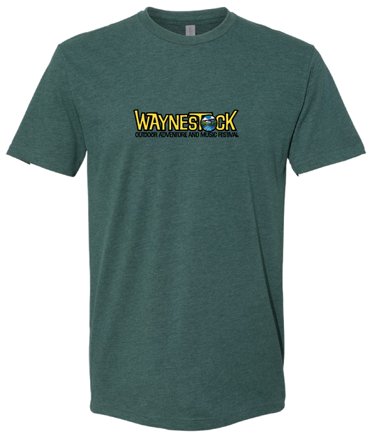 Waynestock 2027 Heather Forest Green Tee - Front