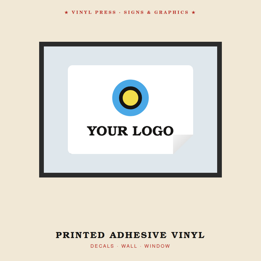 Printed Adhesive Vinyl — Decals, Wall & Window Graphics