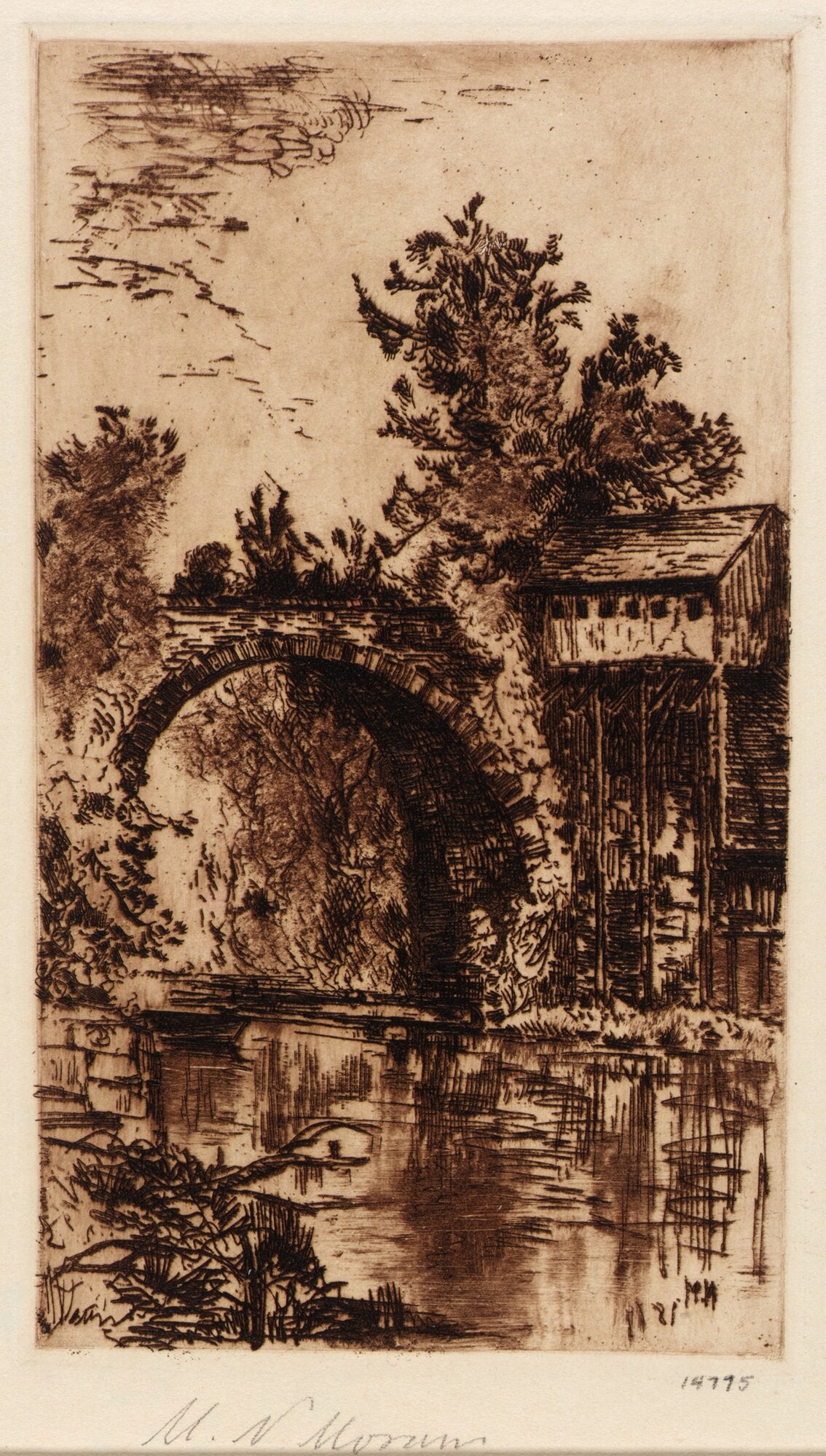 Stone Bridge — Etching Print (DEMO)