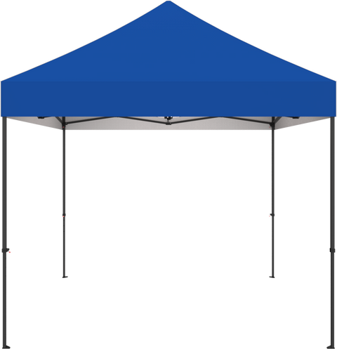 10 ft pop-up event tent with blue canopy