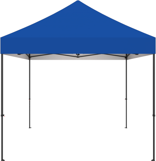 10 ft pop-up event tent with blue canopy